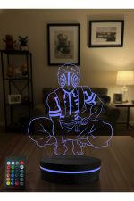 Akaza , Demon Slayer - 3 boyutlu led lamba 16 renk dekoratif anime gece lambası 3D - Görsel 4