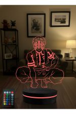Akaza , Demon Slayer - 3 boyutlu led lamba 16 renk dekoratif anime gece lambası 3D - Görsel 5