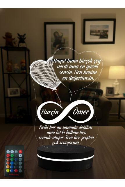 Sevgililer Günü Sevgilime 16 Renkli Kumandalı