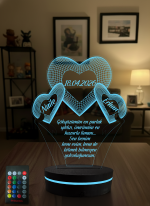 3 Kalpli Aşk Hediyesi Doğum Gününe Özel 16 Renkli Kumandalı - Görsel 3