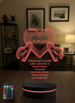 3 Kalpli Aşk Hediyesi Doğum Gününe Özel 16 Renkli Kumandalı - Görsel 6