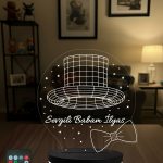 Kişiye Özel Babaya Hediye 3D LED Gece Lambası - İsimli Babalar Günü Hediyesi 16 Renk Kumandalı