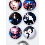 Stray Kids Karma Karma Versiyonu Han ve Karma Versiyonu Hyunjin 6'lı Metal Rozet Seti 58mm İğneli Buton Çanta Yaka Rozeti