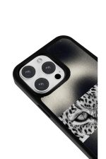 iPhone 17 Pro Uyumlu Unforgettable Leopar Desenli Parlak Telefon Kılıfı - Görsel 3