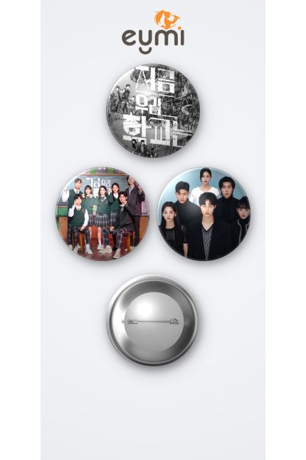 All of Us Are Dead KDraması 3'lü Metal Rozet Seti 58mm İğneli Buton Çanta Yaka Rozeti - 58mm Metal İğneli Buton Rozet | Eymi