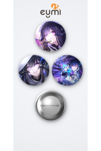 Honkai Star Rail Oyunu The Dahlia Oyun 3'lü Metal Rozet Seti 58mm İğneli Buton Çanta Yaka Rozeti - 58mm Metal İğneli Buton Rozet | Eymi