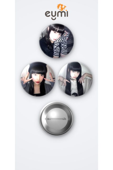 Phantom Siita J-POP Grubu Moka 3'lü Metal Rozet Seti 58mm İğneli Buton Çanta Yaka Rozeti - 58mm Metal İğneli Buton Rozet | Eymi