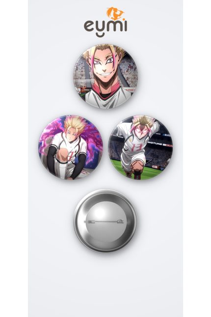 Blue Lock Animesi Shidou 3'lü Metal Rozet Seti 58mm İğneli Buton Çanta Yaka Rozeti - 58mm Metal İğneli Buton Rozet | Eymi