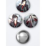 The Untamed Wei Wuxian 3'lü Metal Rozet Seti 58mm İğneli Buton Çanta Yaka Rozeti