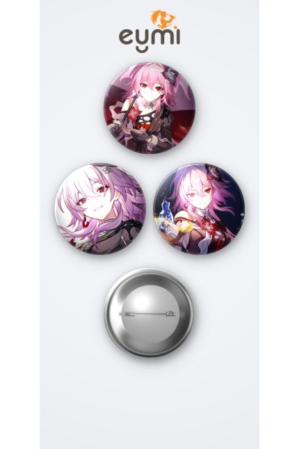 Honkai Star Rail Oyunu Evernight Oyun 3'lü Metal Rozet Seti 58mm İğneli Buton Çanta Yaka Rozeti - 58mm Metal İğneli Buton Rozet | Eymi
