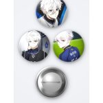 Blue Lock Animesi Nagi 3'lü Metal Rozet Seti 58mm İğneli Buton Çanta Yaka Rozeti