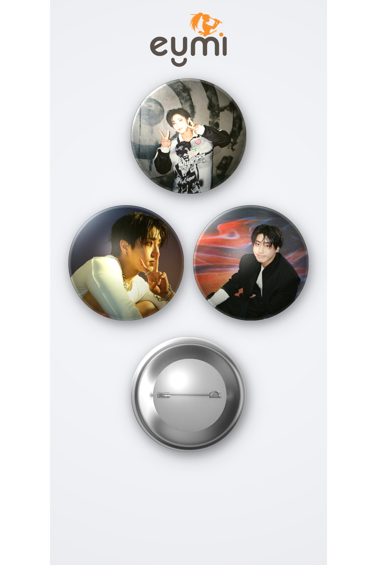 Stray Kids Han Karma Albüm 3'lü Metal Rozet Seti 58mm İğneli Buton Çanta Yaka Rozeti - 58mm Metal İğneli Buton Rozet | Eymi Stray Kids Han Karma Albüm 3'lü Metal Rozet Seti 58mm İğneli Buton Çanta Yaka Rozeti - 58mm Metal İğneli Buton Rozet | Eymi