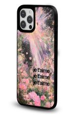 iPhone 14 Pro Uyumlu Je Taime Çiçek Bahçesi Desenli Parlak Telefon Kılıfı - Görsel 2