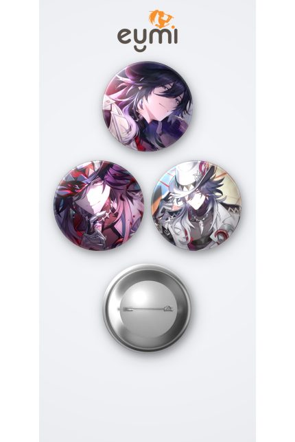 Honkai Star Rail Oyunu Ashveil Oyun 3'lü Metal Rozet Seti 58mm İğneli Buton Çanta Yaka Rozeti - 58mm Metal İğneli Buton Rozet | Eymi