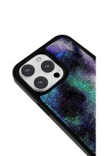 iPhone 16 Pro Max Uyumlu Neon Kum Dokusu Desenli Parlak Telefon Kılıfı - Görsel 3