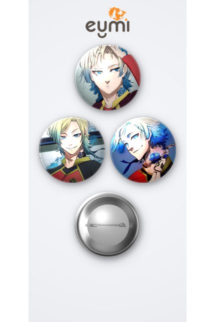 Blue Lock Animesi Kaiser 3'lü Metal Rozet Seti 58mm İğneli Buton Çanta Yaka Rozeti - 58mm Metal İğneli Buton Rozet | Eymi