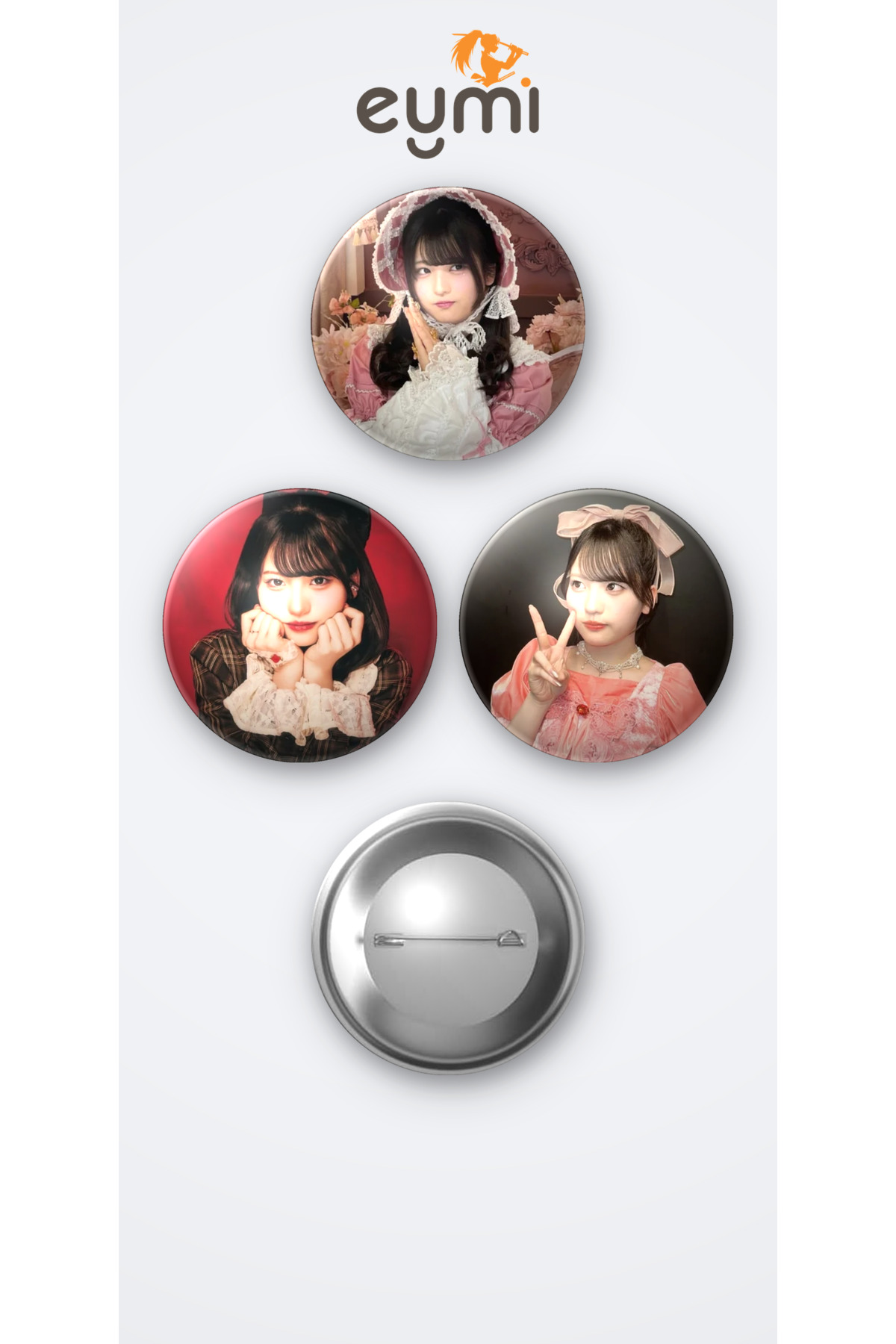 Phantom Siita J-POP Grubu Mona 3'lü Metal Rozet Seti 58mm İğneli Buton Çanta Yaka Rozeti - 58mm Metal İğneli Buton Rozet | Eymi Phantom Siita J-POP Grubu Mona 3'lü Metal Rozet Seti 58mm İğneli Buton Çanta Yaka Rozeti - 58mm Metal İğneli Buton Rozet | Eymi