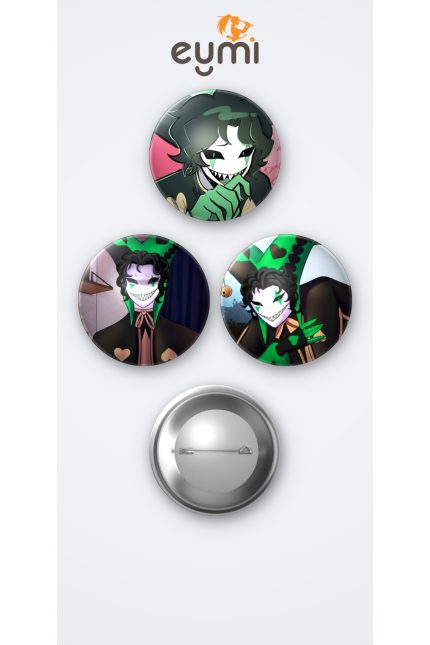 The Freak Circus Harlequin 3'lü Metal Rozet Seti 58mm İğneli Buton Çanta Yaka Rozeti - 58mm Metal İğneli Buton Rozet | Eymi