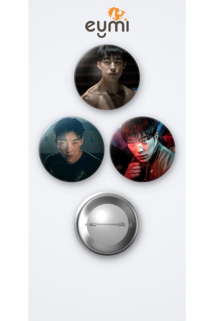 Bloodhounds Kore Draması Woo Do hwan ( Kim Geon woo ) 3'lü Metal Rozet Seti 58mm İğneli Buton Çanta Yaka Rozeti - 58mm Metal İğneli Buton Rozet | Eymi