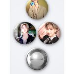 BTS Jimin Muse Albüm 3'lü Metal Rozet Seti 58mm İğneli Buton Çanta Yaka Rozeti