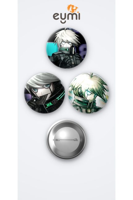 Danganronpa Oyunu K1-B0 3'lü Metal Rozet Seti 58mm İğneli Buton Çanta Yaka Rozeti - 58mm Metal İğneli Buton Rozet | Eymi