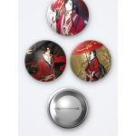 Heaven Official's Blessing ( TGCF ) Hua Cheng 3'lü Metal Rozet Seti 58mm İğneli Buton Çanta Yaka Rozeti