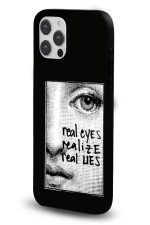 iPhone 16 Uyumlu Real Eyes Realize Real Lies Desenli Parlak Telefon Kılıfı - Görsel 2