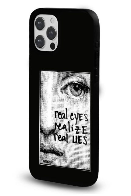 iPhone 17 Uyumlu Real Eyes Realize Real Lies Desenli Parlak Telefon Kılıfı iPhone 17 Uyumlu Real Eyes Realize Real Lies Desenli Parlak Telefon Kılıfı - Kişiye Özel 3D LED Gece Lambası & Hediye | Eymi