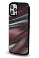 iPhone 11 Uyumlu Bordo Işık Akışı Desenli Parlak Telefon Kılıfı - Görsel 2