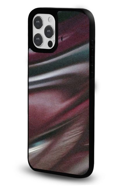 iPhone 11 Uyumlu Bordo Işık Akışı Desenli Parlak Telefon Kılıfı - Kişiye Özel 3D LED Gece Lambası & Hediye | Eymi