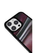 iPhone 11 Uyumlu Bordo Işık Akışı Desenli Parlak Telefon Kılıfı - Görsel 3