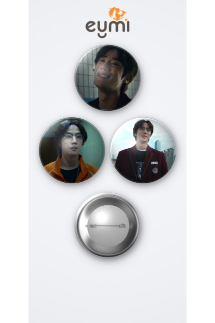 Weak Hero Class 2 K-draması Geum Seongje 3'lü Metal Rozet Seti 58mm İğneli Buton Çanta Yaka Rozeti - 58mm Metal İğneli Buton Rozet | Eymi