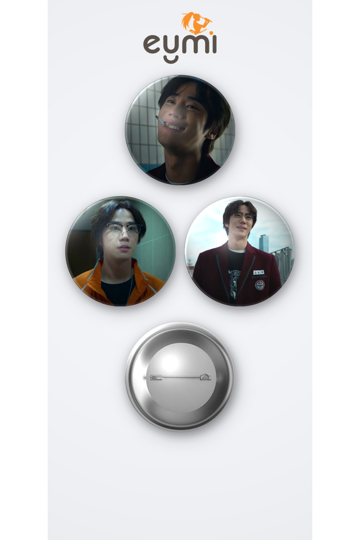 Weak Hero Class 2 K-draması Geum Seongje 3'lü Metal Rozet Seti 58mm İğneli Buton Çanta Yaka Rozeti - 58mm Metal İğneli Buton Rozet | Eymi Weak Hero Class 2 K-draması Geum Seongje 3'lü Metal Rozet Seti 58mm İğneli Buton Çanta Yaka Rozeti - 58mm Metal İğneli Buton Rozet | Eymi