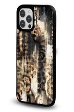 iPhone 12 Uyumlu Akrilik Leopar Desenli Parlak Telefon Kılıfı - Görsel 2