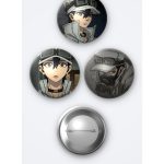 Gachiakuta Animesi Follo Tunito Anime 3'lü Metal Rozet Seti 58mm İğneli Buton Çanta Yaka Rozeti