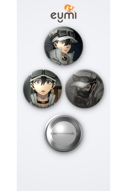 Gachiakuta Animesi Follo Tunito Anime 3'lü Metal Rozet Seti 58mm İğneli Buton Çanta Yaka Rozeti - 58mm Metal İğneli Buton Rozet | Eymi