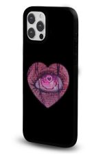 iPhone 16 Pro Max Uyumlu Piksel Kalp Desenli Parlak Telefon Kılıfı - Görsel 2