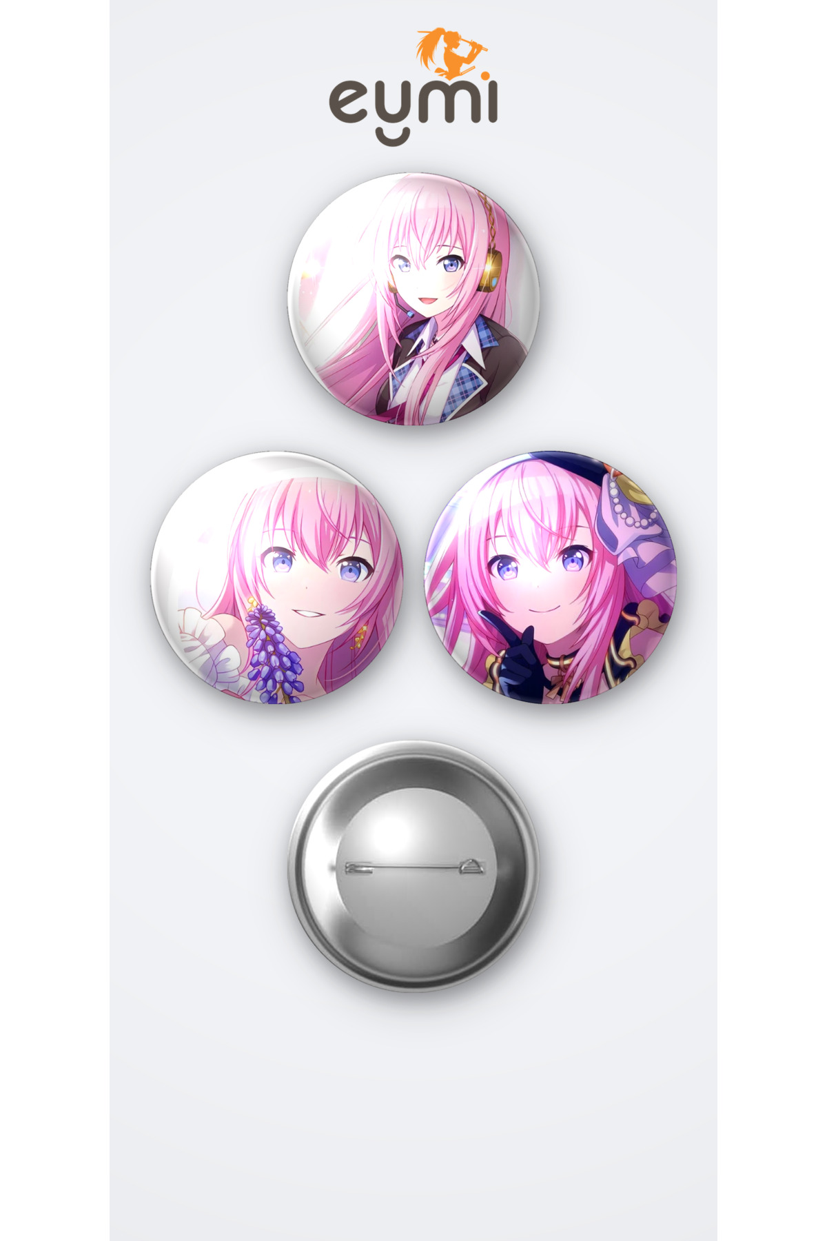 Project SEKAI Megurine Luka 3'lü Metal Rozet Seti 58mm İğneli Buton Çanta Yaka Rozeti - 58mm Metal İğneli Buton Rozet | Eymi Project SEKAI Megurine Luka 3'lü Metal Rozet Seti 58mm İğneli Buton Çanta Yaka Rozeti - 58mm Metal İğneli Buton Rozet | Eymi