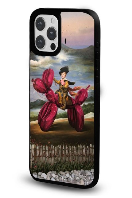 iPhone 11 Uyumlu Balon Köpek Prens Desenli Parlak Telefon Kılıfı - Kişiye Özel 3D LED Gece Lambası & Hediye | Eymi