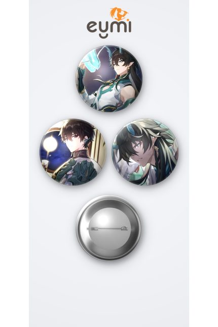 Honkai Star Rail Oyunu Dan Heng Oyun 3'lü Metal Rozet Seti 58mm İğneli Buton Çanta Yaka Rozeti - 58mm Metal İğneli Buton Rozet | Eymi
