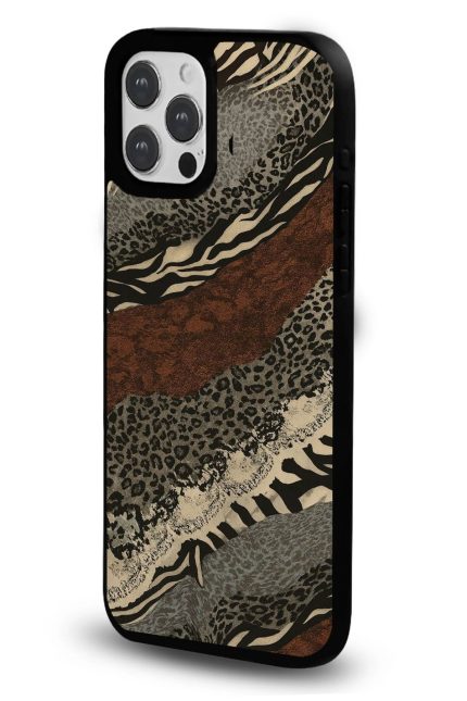 iPhone 11 Uyumlu Safari Deri Deseni Desenli Parlak Telefon Kılıfı - Kişiye Özel 3D LED Gece Lambası & Hediye | Eymi