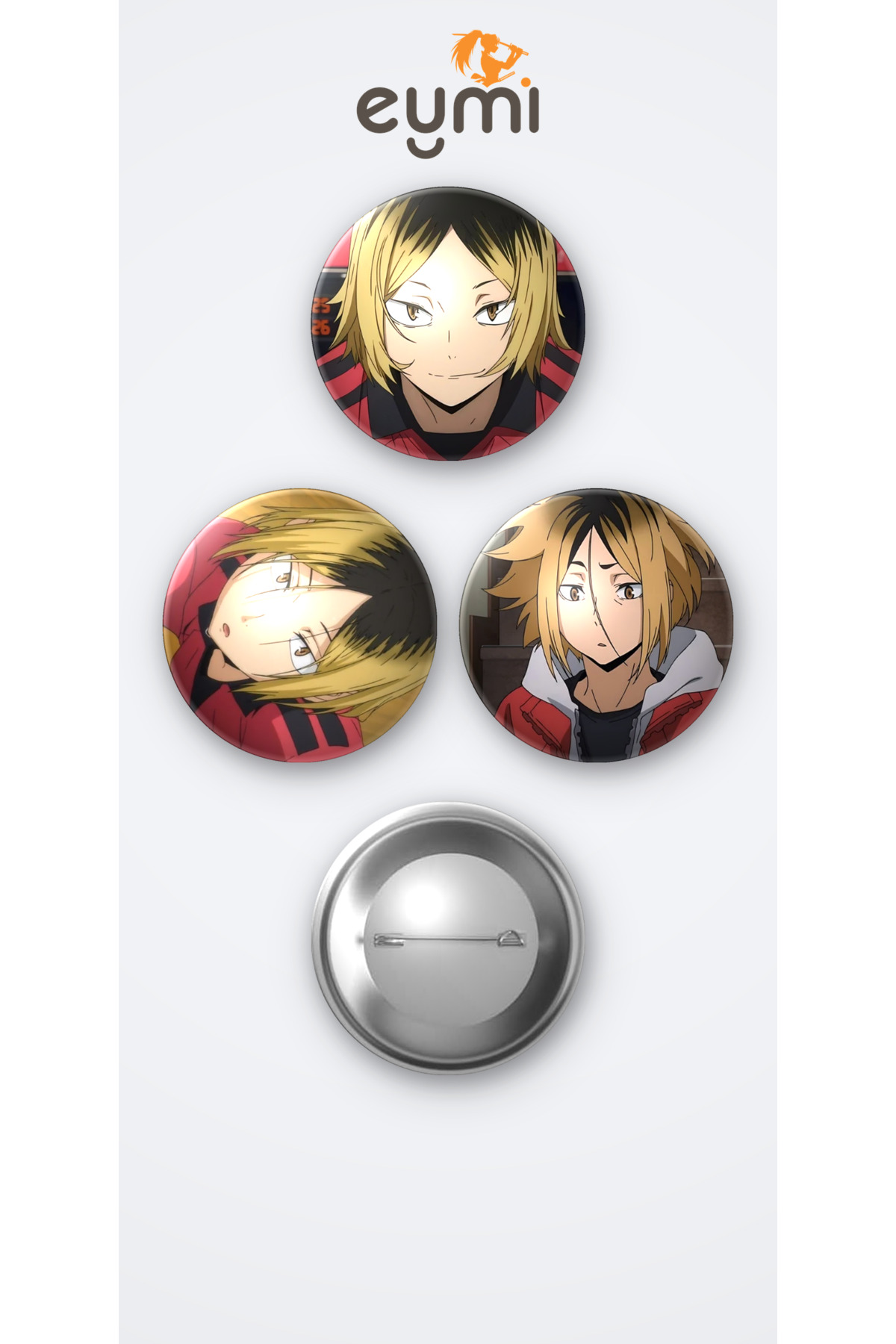 Haikyuu Kenma Kozume 3'lü Metal Rozet Seti 58mm İğneli Buton Çanta Yaka Rozeti - 58mm Metal İğneli Buton Rozet | Eymi Haikyuu Kenma Kozume 3'lü Metal Rozet Seti 58mm İğneli Buton Çanta Yaka Rozeti - 58mm Metal İğneli Buton Rozet | Eymi