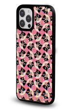iPhone 16 Pro Max Uyumlu Pembe Kedi Deseni Desenli Parlak Telefon Kılıfı - Görsel 2