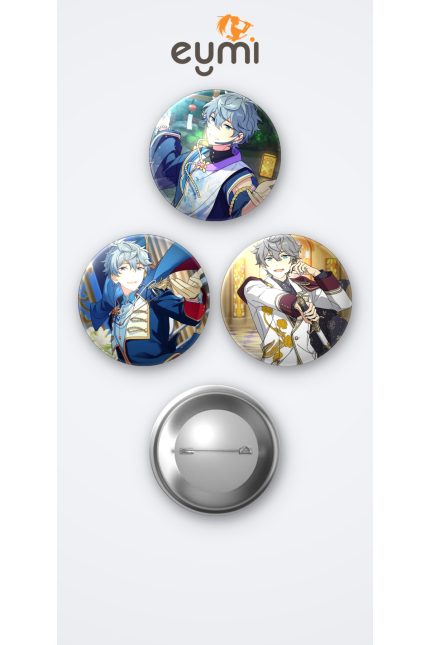 The Ensemble Stars Izumi Sena 3'lü Metal Rozet Seti 58mm İğneli Buton Çanta Yaka Rozeti - 58mm Metal İğneli Buton Rozet | Eymi