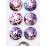 NTE Neverness to Everness Haniel Oyun Rozet ve Fadia Oyun Rozet 6'lı Metal Rozet Seti 58mm İğneli Buton Çanta Yaka Rozeti