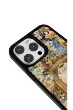iPhone 16 Pro Max Uyumlu Ayetel Kürsi Çiçekli Desenli Parlak Telefon Kılıfı - Görsel 3