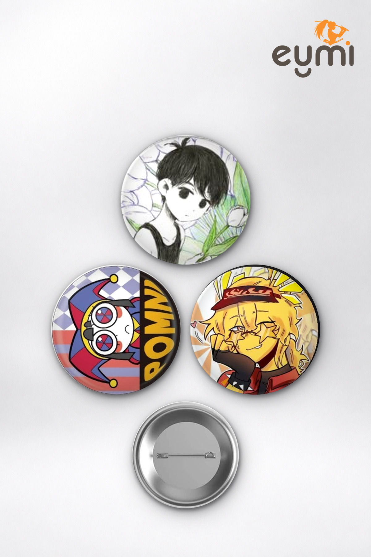 Oyun Yıldızları Omori Pomni Roblox Elliot Çanta Süsü Rozet İğneli Buton Rozet Seti 58 mm (3'lü) - 58mm Metal İğneli Buton Rozet | Eymi Oyun Yıldızları Omori Pomni Roblox Elliot Çanta Süsü Rozet İğneli Buton Rozet Seti 58 mm (3'lü) - 58mm Metal İğneli Buton Rozet | Eymi