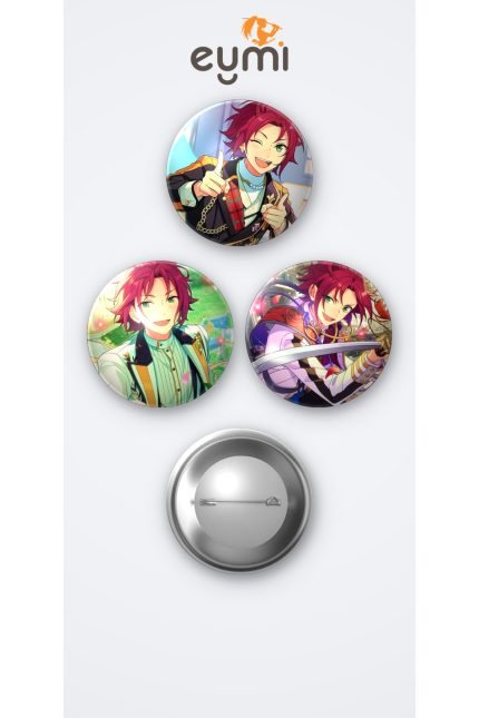 The Ensemble Stars 3'lü Metal Rozet Seti 58mm İğneli Buton Çanta Yaka Rozeti - 58mm Metal İğneli Buton Rozet | Eymi