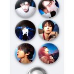 Stray Kids Karma Karma Versiyonu Seungmin ve Hooray Versiyonu Lee Know 6'lı Metal Rozet Seti 58mm İğneli Buton Çanta Yaka Rozeti