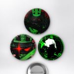 Roblox 1x1x1x1 Forsaken King Kral Çanta Süsü Rozet İğneli Buton Rozet Seti 58 mm (3'lü)